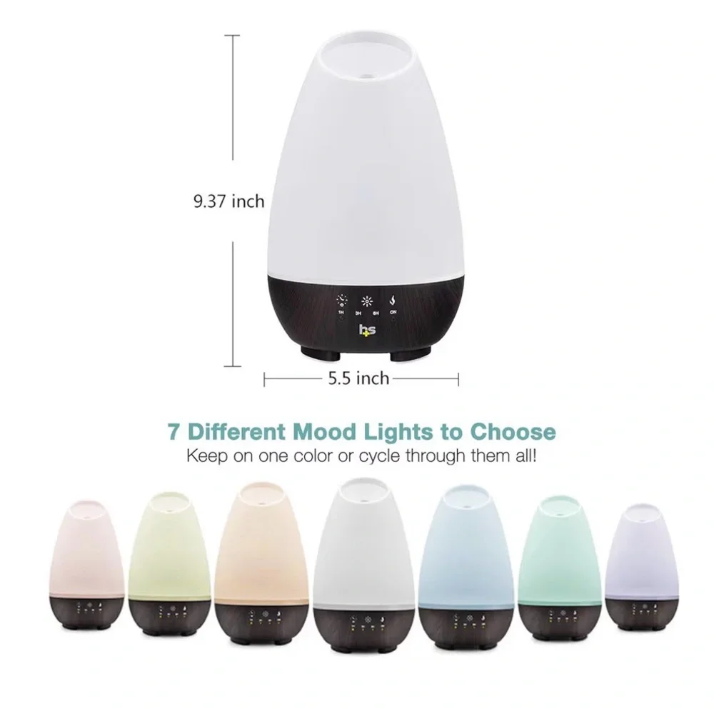 Health Smart White and Brown Essential Oil Diffuser